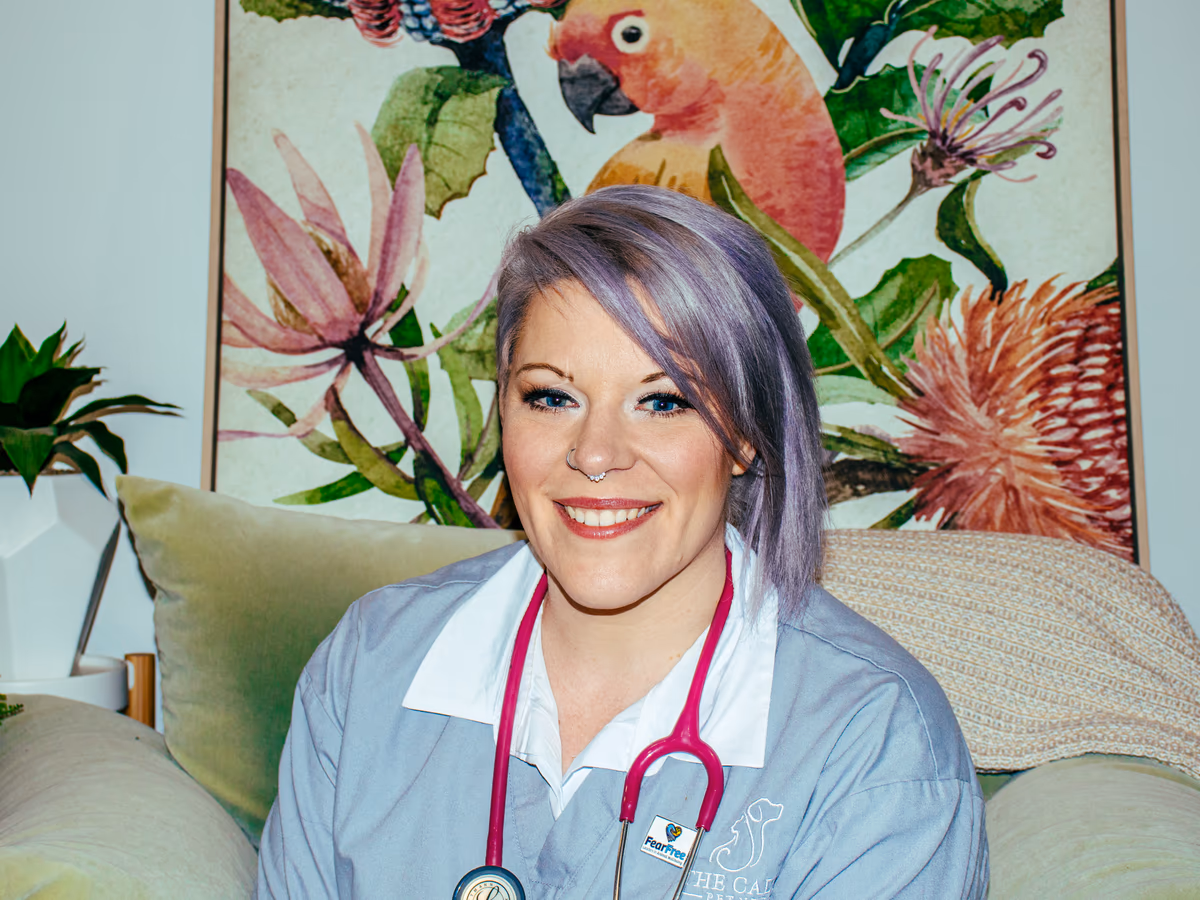Dr Chantelle McGowan, Fear Free certified veterinarian and founder of The Calm Pet Vet